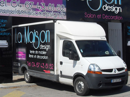 Marquage sur camion