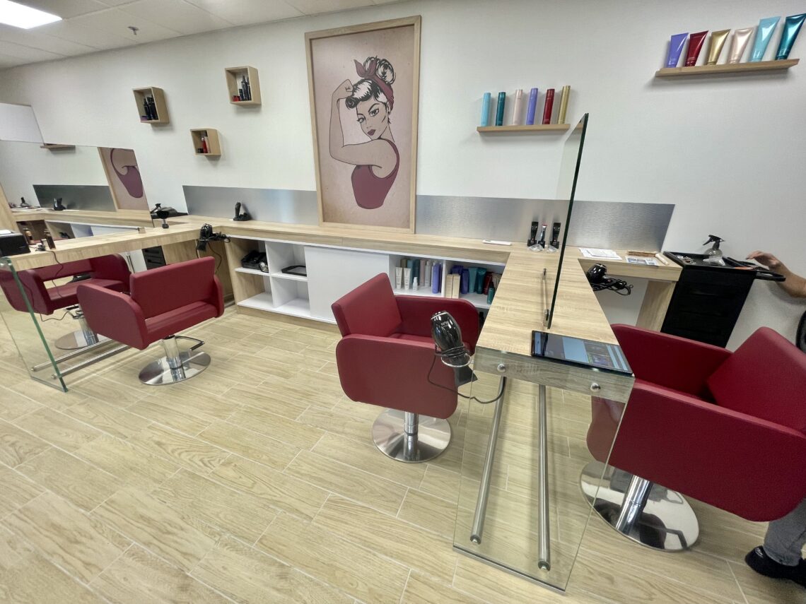 aménagement salon de coiffure